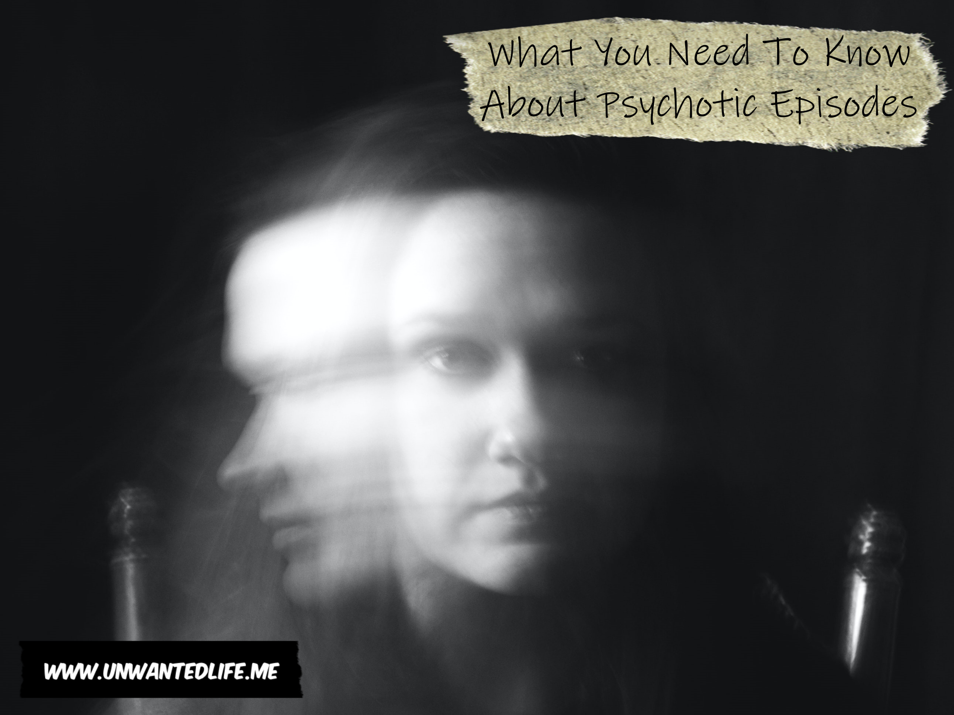 A photo created by distorting the image of a young woman to represent - What You Need To Know About Psychotic Episodes