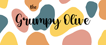 Logo for The Grumpy Olive for the December 2021s Unwanted Life Sponsors article