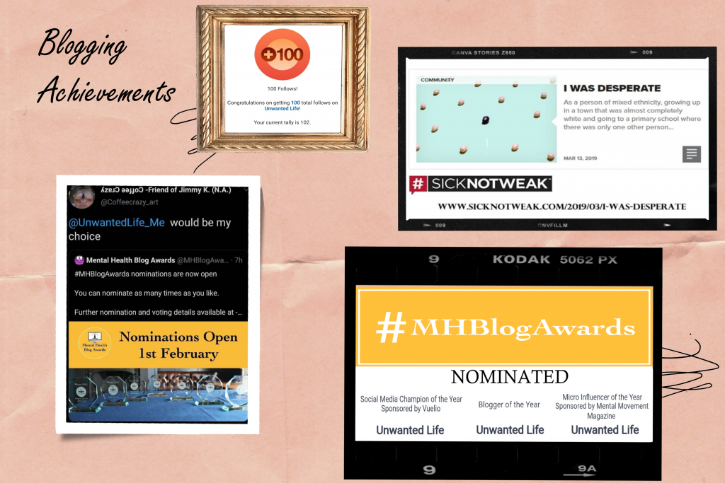 My blogging Achievements Collage