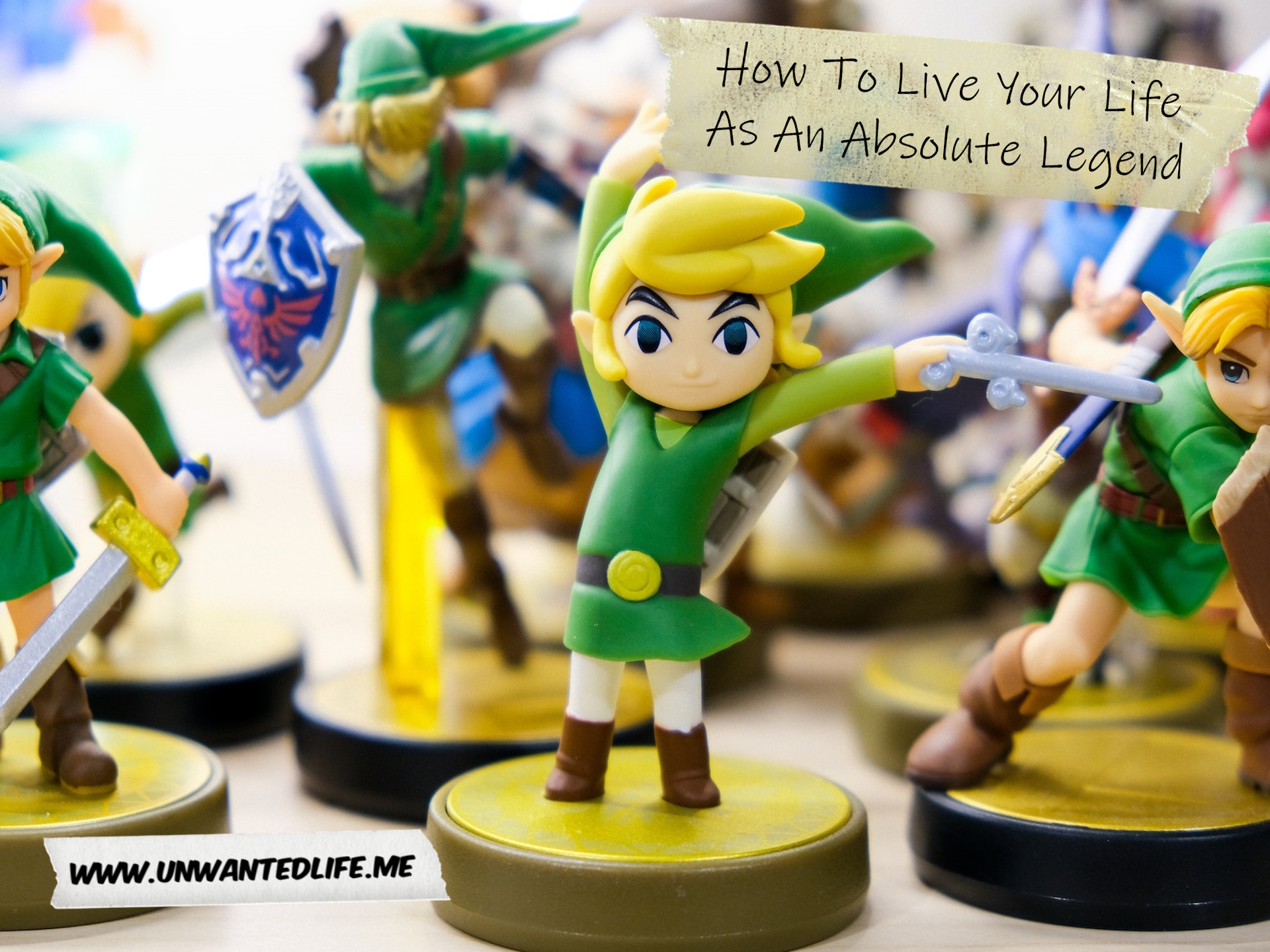 A photo of different mini statues of Link from The Legend of Zelda to represent the topic of the article - How To Live Your Life As An Absolute Legend