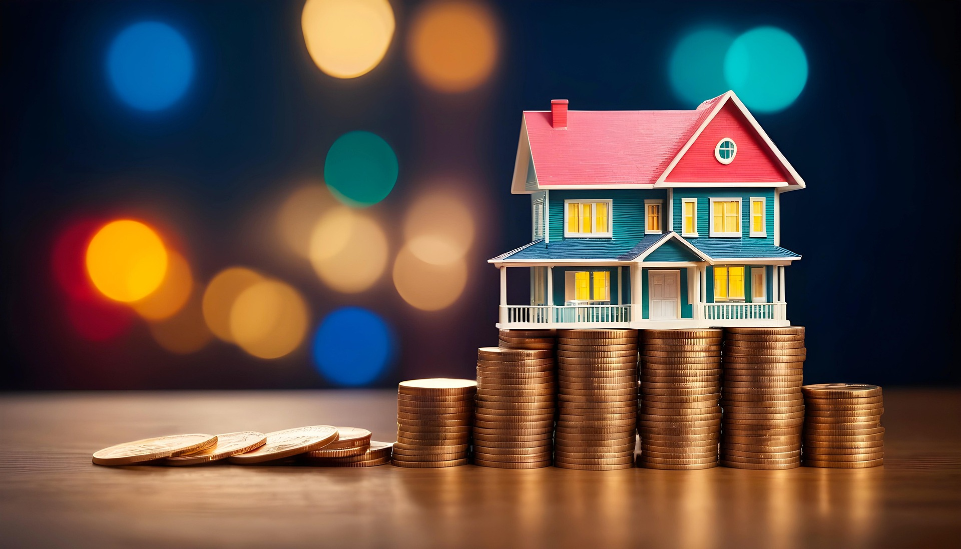 An image of a toy house on a stack of coins to represent the topic of the article - The Nightmare That Is Privately Renting Accommodation